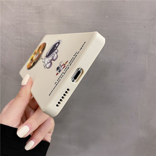 Title 3, Cute Astronaut Liquid Silicone Phone Case Compa...