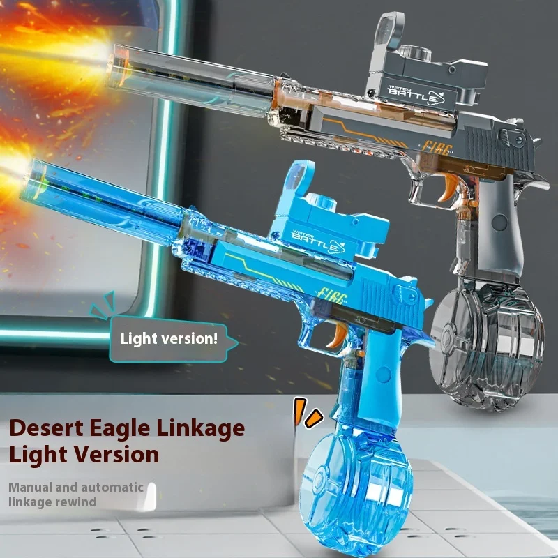 Automatic Powerful Water Spray Electric Water Gun Toy. Enjoy effortless, strong water blasts for epic water fights. Easy