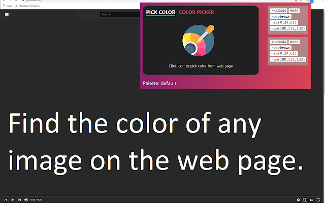 Hex Color Picker chrome extension