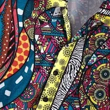 Colorful psychedelic shirt short sleeve print