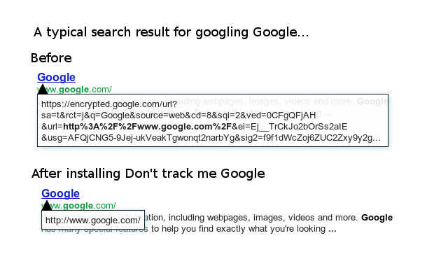 Don't track me Google