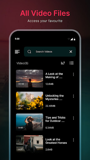 Screenshot Video Player HD : Music Player