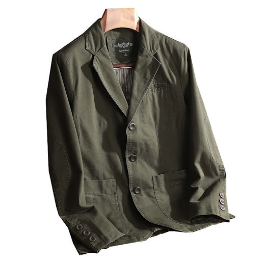 Title 7, Mens middle-aged leisure suit baggy coat. Comf...