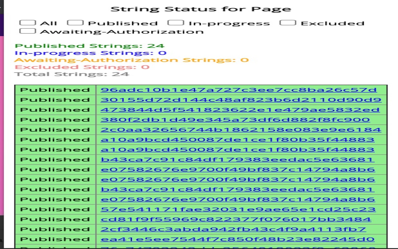 Smartling GDN String Status Preview image 0