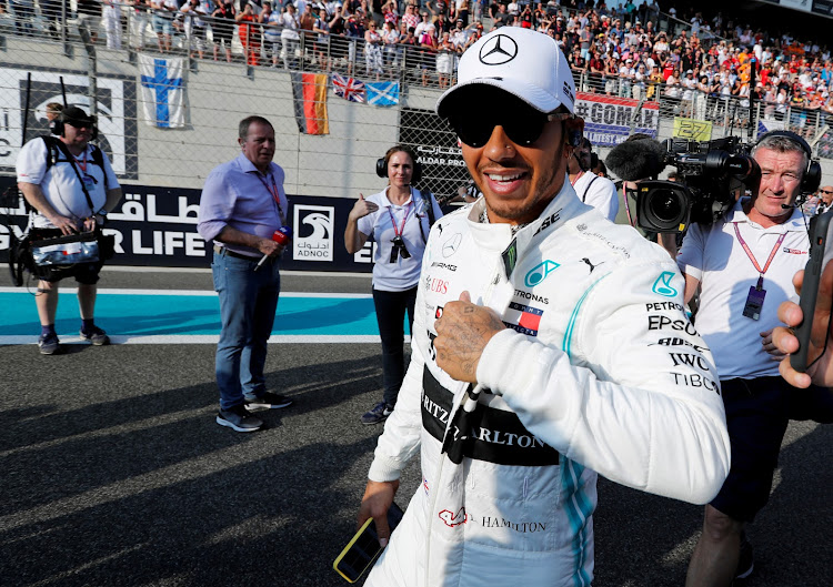 Mercedes' Lewis Hamilton during the Abu Dhabi Grand Prix