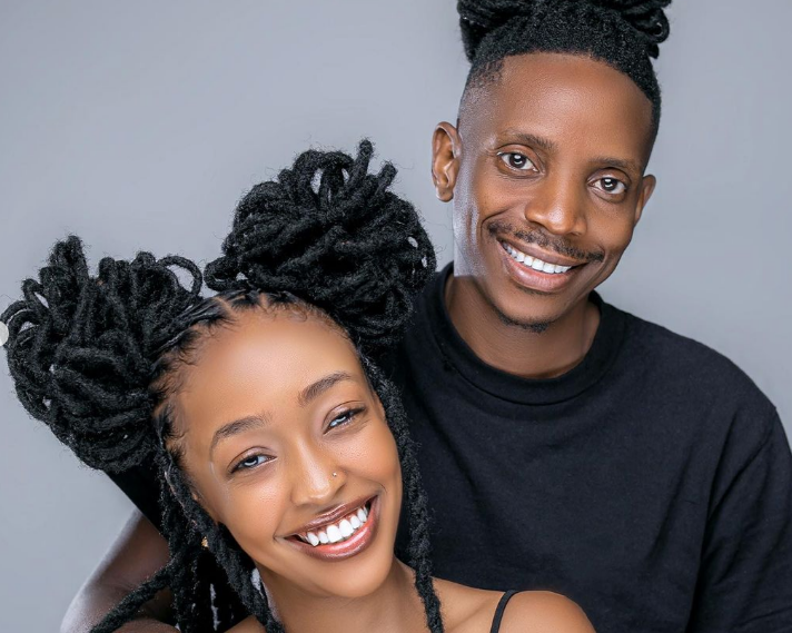 Comedian Eric Omondi and his wife Lynne Njihia.