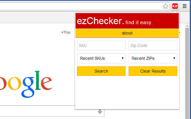 ezChecker: Find It Easy chrome extension