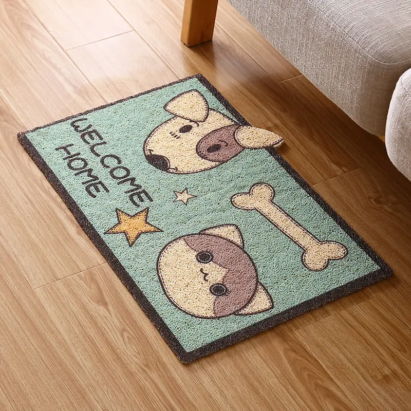 Cartoon Deurmat Deurmat Tapijt Slaapkamer Badkamer Antislip Absorberend voor Thuis, Ideaal voor de entree en droge voeten