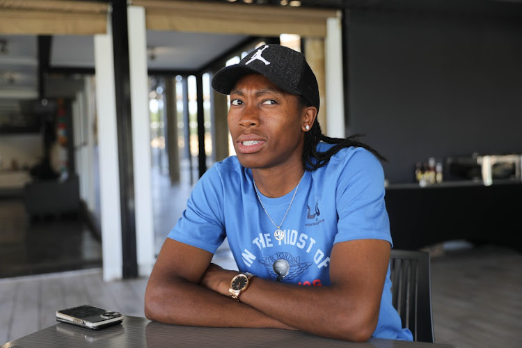 South African athletics star Caster Semenya talks to Arena Holdings at the University of Pretoria about her upcoming book on October 24. Picture: ALAISTER RUSSELL