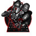 3D Neon Red Skull Keyboard 10001003 APK Télécharger