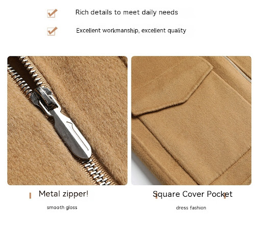 Title 2, Handmade Double-faced Woolen Jacket with Lapel,...
