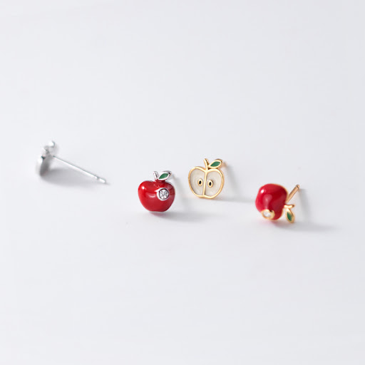 Title 2, S925 Silver Female Korean Version Simple and Si...