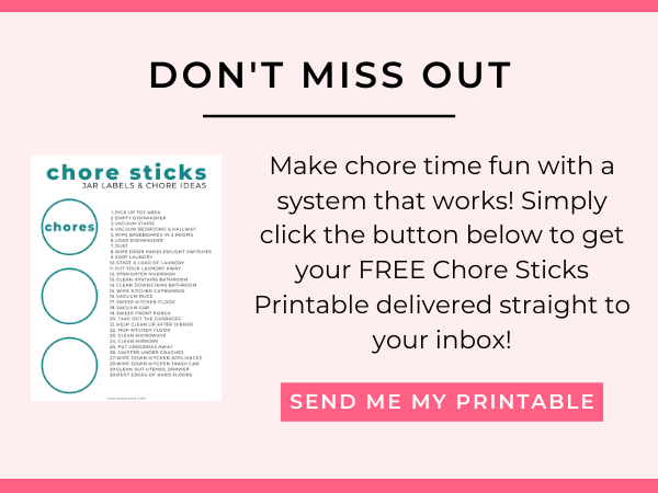 Chore Sticks Printable | This Time Of Mine