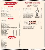 Not Just Shawarma menu 1