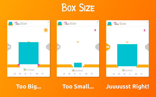 Box Size chrome extension