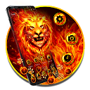 Burning Fire Lion Gravity Theme 1.1.2 APK Baixar