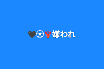 🖤⚽🦞嫌われ