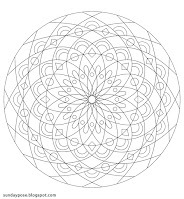 Mandala Pattern - Free Coloring Page by Sunday Pose