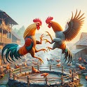 Icon Farm Rooster Fighting Chicks 1