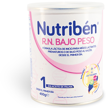 Leche infantil para lactantes 1 desde el primer día en polvo Nutriben Natal  Pro-a sin aceite de palma lata 800 g.