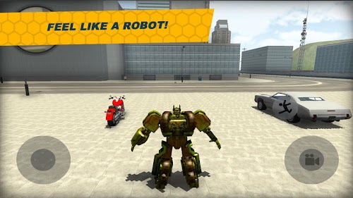 Android application Futuristic Robot Driver 3D screenshort