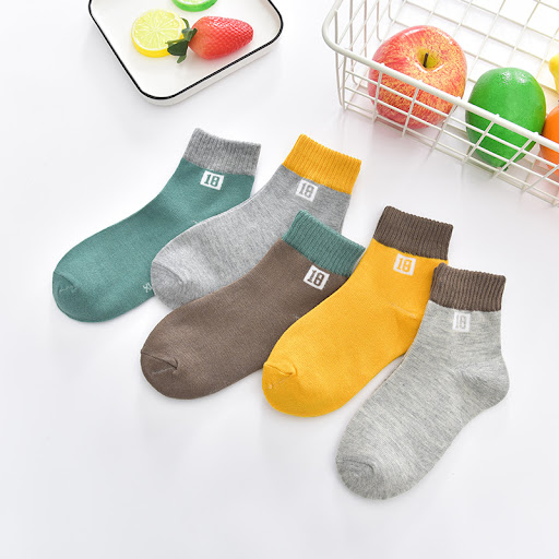 Title 3, Childrens Tube Socks Cute Striped Baby Bear Fl...