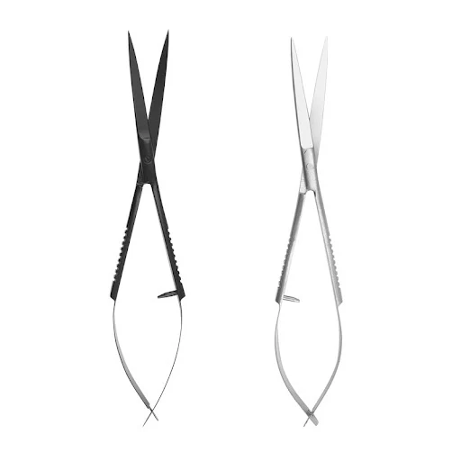 Stainless Steel Aquarium Spring Scissors Fish Tank Plants Grass Anti-skid Scissors Aquarium Cleaning Tools