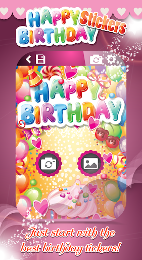 Happy Birthday Stickers Free