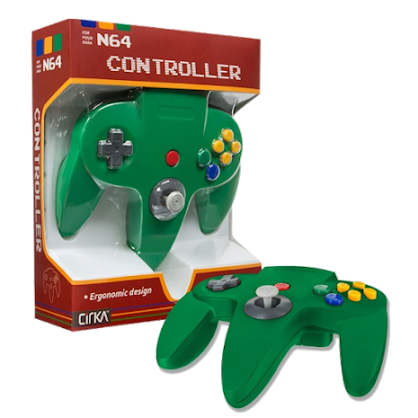 N64 Handkontroll (Green) Ny