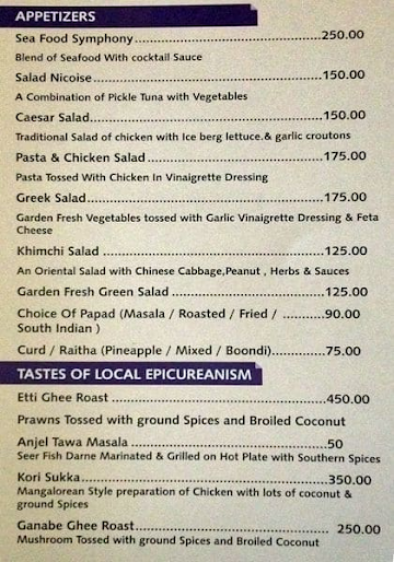 Amal Restaurant menu 