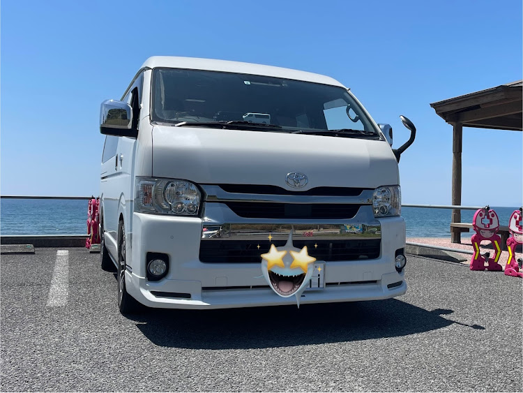 ハイエースバンの江口浜海浜公園に関するカスタム事例の投稿画像2枚目