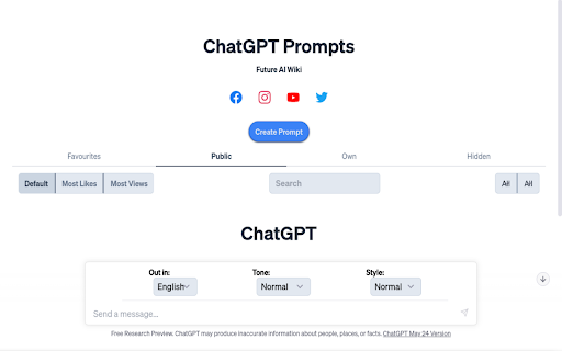 ChatGPT Prompts - Future AI Wiki