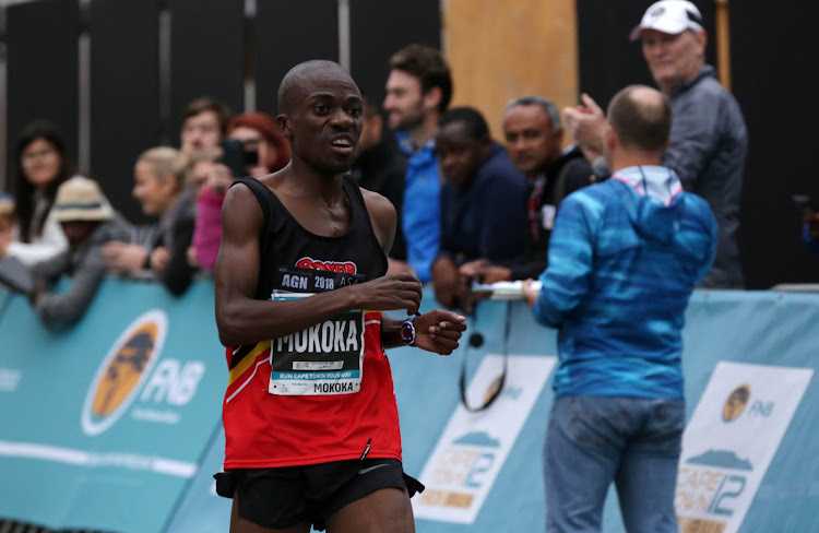 Stephen Mokoka has broken the world 50km record. File photo