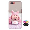 Ốp lưng nhựa dẻo dành cho Oppo A3s in hình Heo Con Tạo Mẫu - Tặng Popsocket in logo iCase - Hàng Chính Hãng