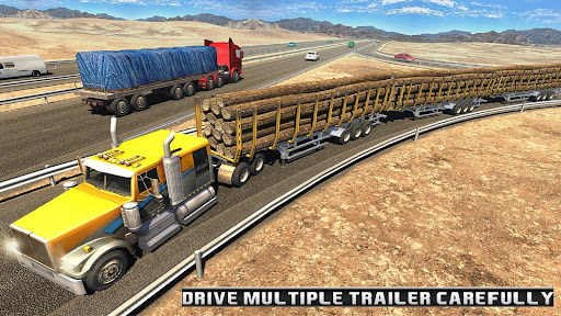 Screenshot Long Trailer Truck Wood Cargo