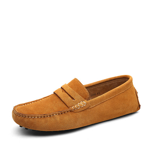 Title 2, New British Mens Suede Leather Beanie Shoes. C...