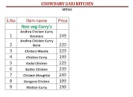 Chowdary Gari Kitchen menu 3