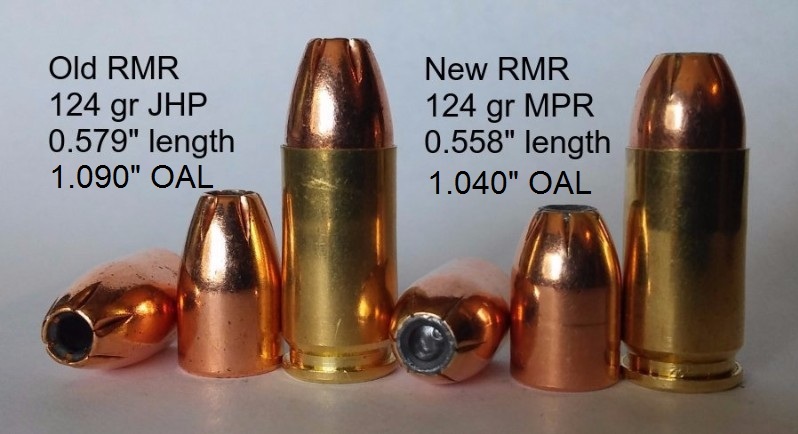 9mm 124 Gr. RMR Jacketed Hollow Point Bullets *NEW*