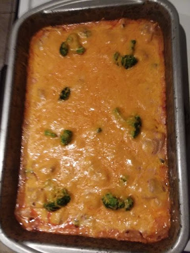 Baked Ravioli & Broccoli