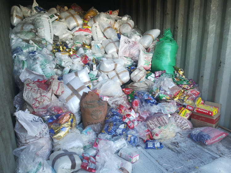 Food parcels with an estimated value of R1m were found at a house in Gauteng on Tuesday.