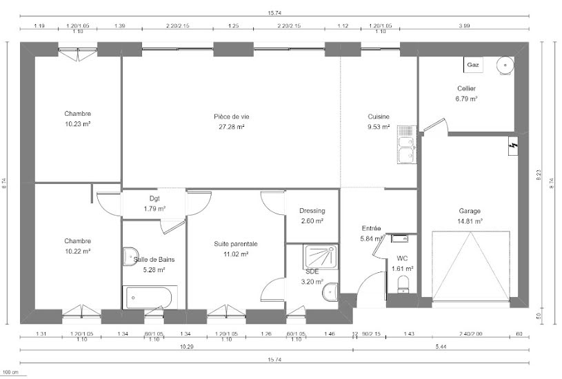  Vente Terrain + Maison - Terrain : 901m² - Maison : 95m² à Avesnes-le-Sec (59296) 