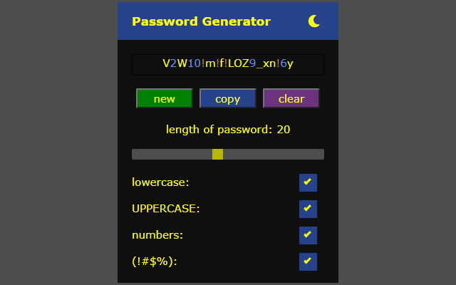 Password Generator