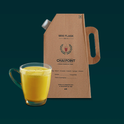 Saffron Golden Chai Mini Flask