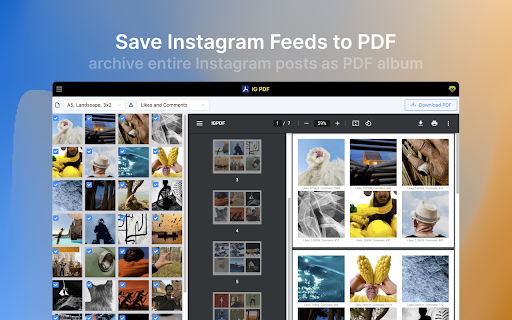 IGPDF - Convert IG photos into PDF