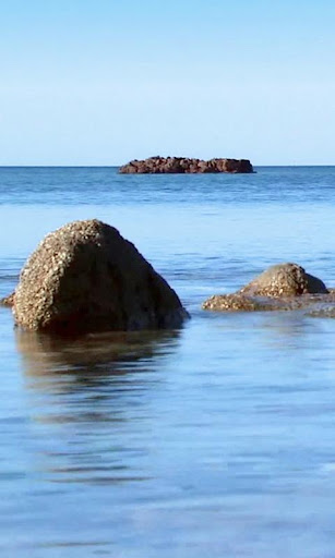 Sea and stones live wallpaper