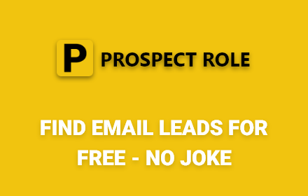 Prospect Role: Find email leads Preview image 0