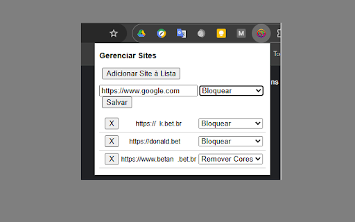 Anti-Bets:Bloqueador e Filtro de Cores