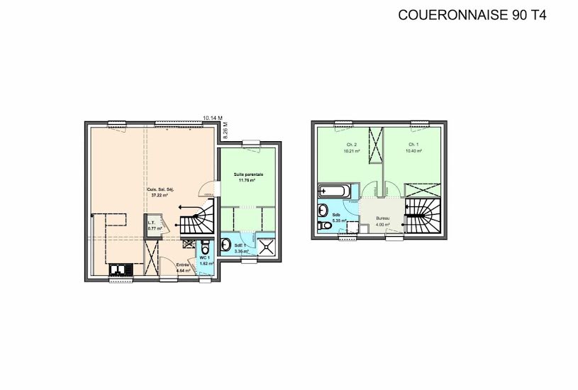  Vente Terrain + Maison - Terrain : 330m² - Maison : 95m² à Barbâtre (85630) 