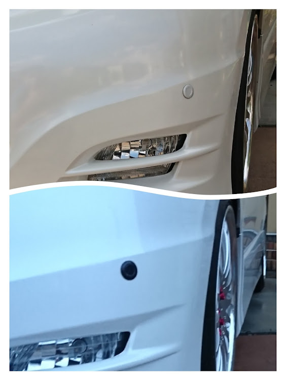 エスティマのコーナーセンサー・塗装・DIY・純正バンパーはいいぞに関するカスタム事例の投稿画像1枚目