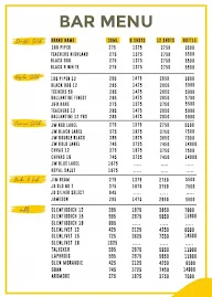 Bulls & Barrels menu 1